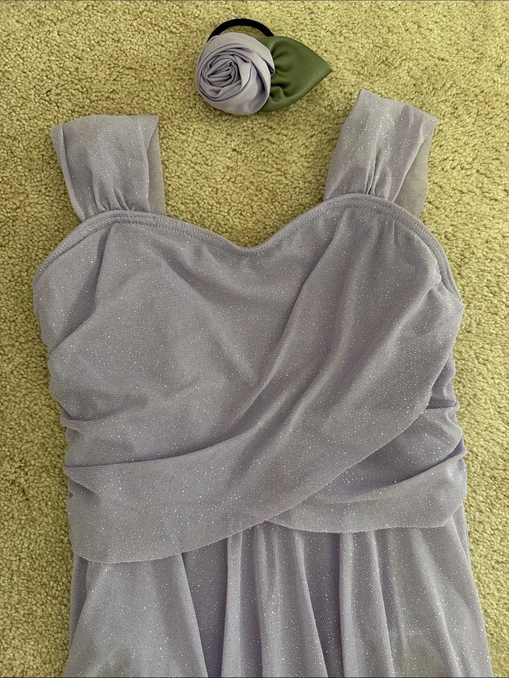 Weissman MC medium child - Elegant Lavender Chiffon dance costume